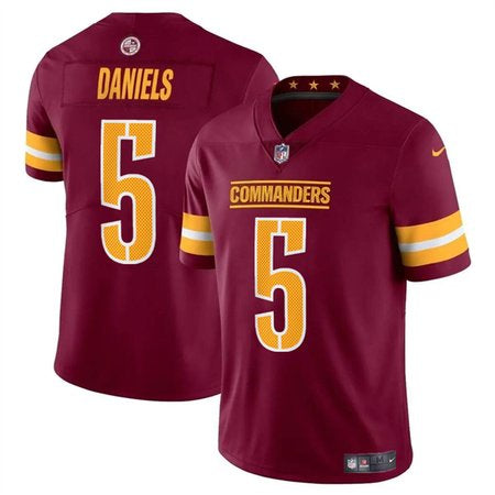 Youth Jayden Daniels #5 Washington Commanders Burgundy F.U.S.E Vapor Limited Stitched Football Jersey